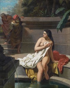 Obra: La casta Susana (boceto) - Juan Manuel Blanes
