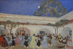 Obra: Peric�n en el patio de la estancia - Pedro Figari