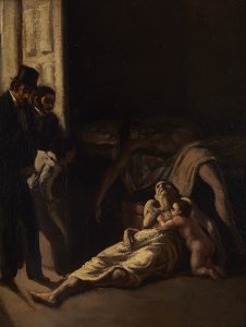Obra: Boceto (La fiebre amarilla) - Juan Manuel Blanes
