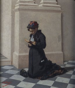 Obra: Orando - Juan Manuel Blanes