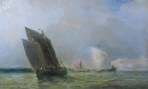 Obra: Barcas pescadoras - Luis Bentabole