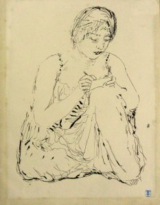 Obra: Mujer escribiendo - Pierre Bonnard