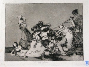 Obra: Y son fieras... - Francisco de Goya y Lucientes​