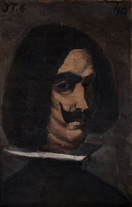 Obra: Cabeza del pintor Velzquez - Joaqun Torres Garca