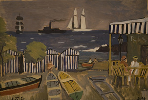 Obra: Paisaje de playa - Joaqu�n Torres Garc�a