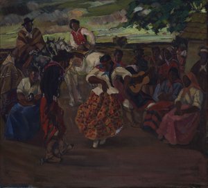 Obra: Baile criollo - Manuel Ros