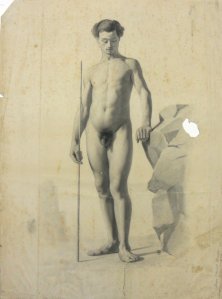 Obra: Academia - desnudo - Juan Manuel Blanes