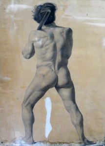 Obra: Academia desnudo - Nicanor Blanes