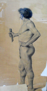 Obra: Academia desnudo - Nicanor Blanes