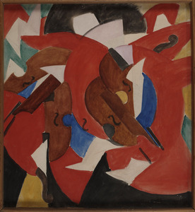 Obra: Violinista - Rafael Barradas