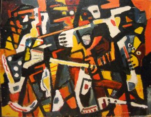 Obra: Msicos de jazz - Adolfo Halty