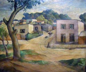 Obra: Paisaje de pueblo - Miguel Benzo