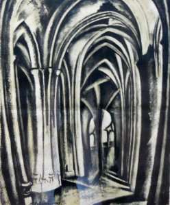 Obra: Interior de catedral - Robert Delaunay