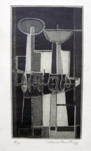 Obra: Composicin 1958 - Margarita Mortarotti