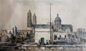 Obra: Vista de la Catedral desde las Azoteas - Adolphe dHastrel de Rivedoux 