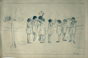 Obra: Ni�as jugando - Petrona Viera