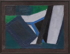 Obra: Abstracto verde - Amrico Spsito