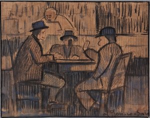 Obra: Escena de bar - Gonzalo Fonseca