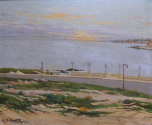 Obra: Puesta de sol - Alfredo Eugenio Berta