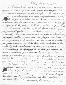 Obra: Cartas de Juan Manuel Blanes  - Carta de Juan Manuel Blanes al Sr. Mesa  - Juan Manuel Blanes