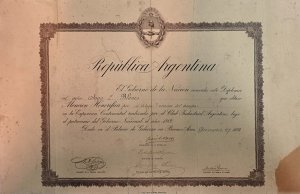 Obra: Diploma otorgado a Juan L. Blanes - Juan Luis Blanes