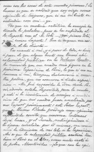Obra: Cartas de Juan Manuel Blanes - Carta incompleta por estudiar su procedencia   - Juan Manuel Blanes