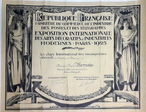 Obra: Diploma de Honor de Rafael Barradas - Rafael Barradas