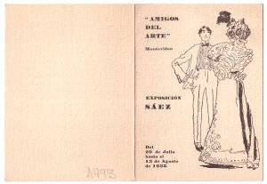 Obra: Invitacin Amigos del Arte muestra C.F. Sez 1932  - Carlos Federico Sez
