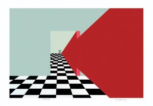 Obra: Espacio geom�trico con puerta - Daniel Gallo